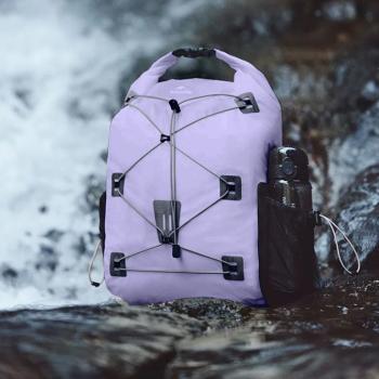 5 249 р. Рюкзак туристический Naturehike 18 л, ПВХ, фиолетовый  cnh22bb003-18vl  с доставкой в г. Воронеж. Увеличить фотографию 4