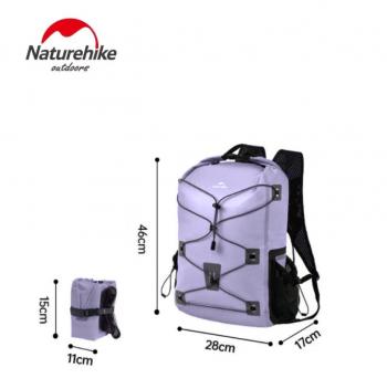 5 249 р. Рюкзак туристический Naturehike 18 л, ПВХ, фиолетовый  cnh22bb003-18vl  с доставкой в г. Воронеж. Увеличить фотографию 2