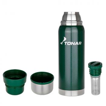 2 269 р. Термос ТОНАР 1000ML с ситечком зеленый (2 крышки-кружки)  hs.tm-057-g  с доставкой в г. Воронеж. Увеличить фотографию 12