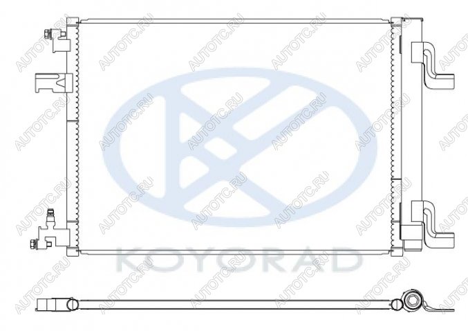 4 199 р. CRUZE (ORLANDO 10-ASTRA 09- ) КОНДЕНСАТОР КОНДИЦ (KOYO) BodyParts cvcrz09-930  с доставкой в г. Воронеж