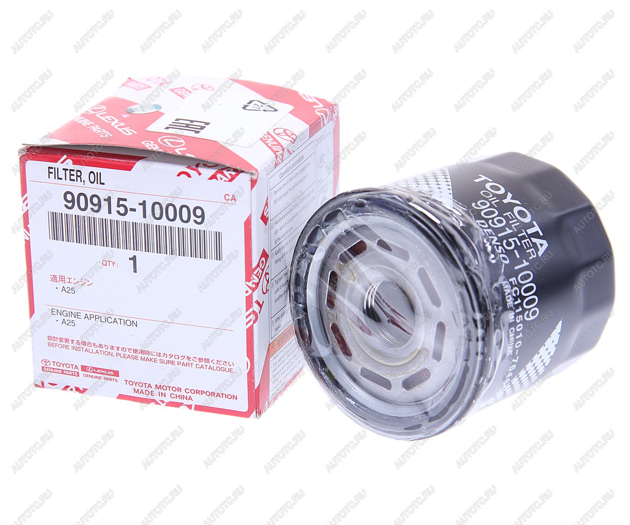 1 399 р. Фильтр масляный TOYOTA Land Cruiser OE TOYOTA 90915-10009  с доставкой в г. Воронеж
