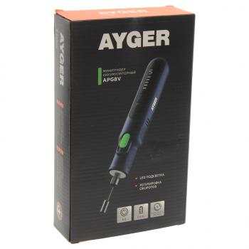 3 099 р. Гравер аккумуляторный 8.0В 0.9Ач 5000-30000обмин. (комплект насадок) AYGER AYGER apg8v  с доставкой в г. Воронеж. Увеличить фотографию 3