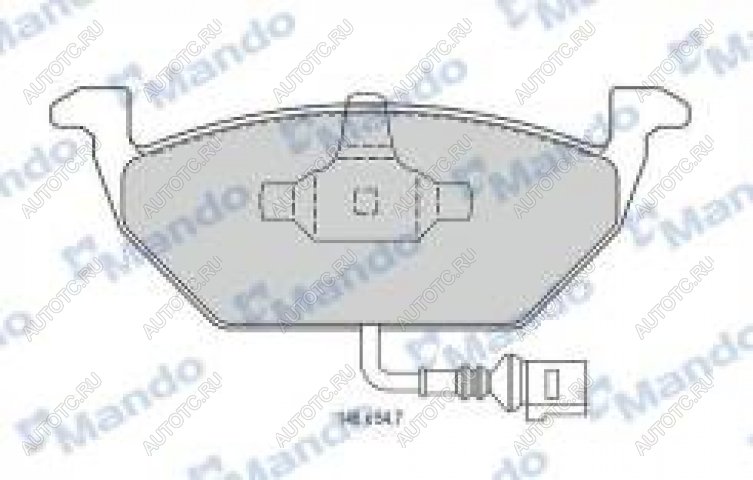 2 599 р. Колодки тормозные передние (4шт.) MANDO Audi A3 8V1 хэтчбэк 3 дв. дорестайлинг (2012-2016)  с доставкой в г. Воронеж