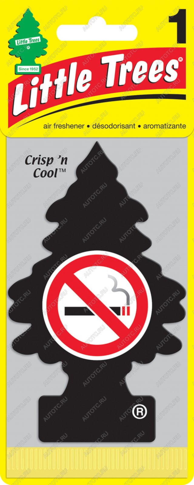 141 р. Ароматизатор подвесной пластина (не курить!) Елочка CAR FRESHNER CAR FRESHNER u1p-17037-russ  с доставкой в г. Воронеж