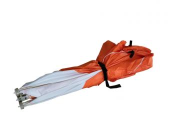10 649 р. Палатка зимняя куб СЛЕДОПЫТ 2,1 х2,1 м, Oxford 210D PU 1000, оранжевыйбелый  pf-tw-06  с доставкой в г. Воронеж. Увеличить фотографию 11