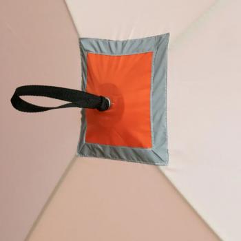 10 649 р. Палатка зимняя куб СЛЕДОПЫТ 2,1 х2,1 м, Oxford 210D PU 1000, оранжевыйбелый  pf-tw-06  с доставкой в г. Воронеж. Увеличить фотографию 5