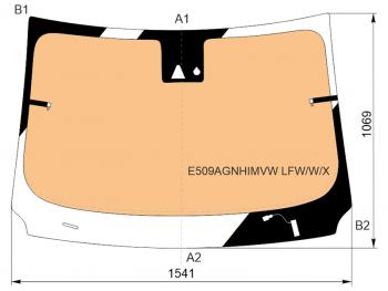 Стекло лобовое (Обогрев полный Датчик дождя Молдинг) Exeed TXL 19- XYG E509AGNHIMVW LFW/W/X