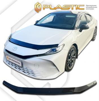 1 999 р. Дефлектор капота CA-Plastic  Toyota Camry  XV80 (2023-2025) (серия Classic черный)  с доставкой в г. Воронеж. Увеличить фотографию 2