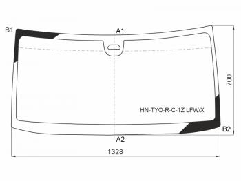 Стекло лобовое (Камера) Honda N-BOX 11-15 XYG HN-TYO-R-C-1Z LFW/X