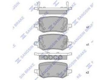 Колодки тормозные задние (4шт.) SANGSIN KIA (КИА) Sportage (Спортаж)  5 NQ5 (2021-2025) 5 NQ5
