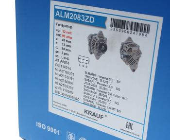 14 599 р. Генератор SUBARU Forester (98-) 14В 90А KRAUF KRAUF alm2083zd  с доставкой в г. Воронеж. Увеличить фотографию 5