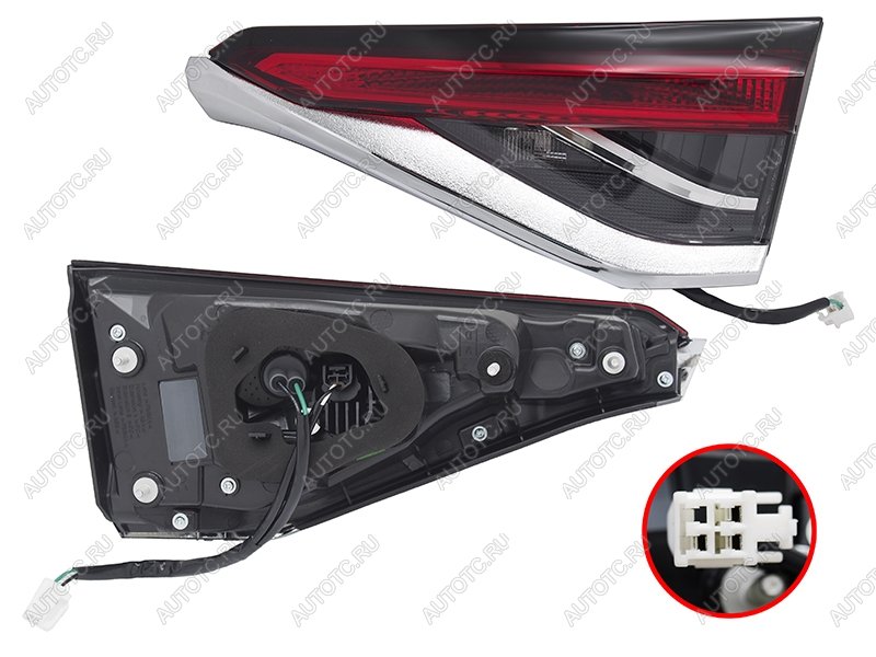 3 799 р. Правый фонарь (LED, внутренний) SAT Toyota Corolla E210 седан дорестайлинг (2018-2022)  с доставкой в г. Воронеж