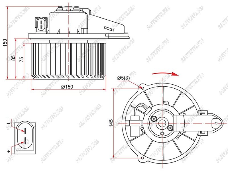 3 289 р. Мотор отопителя салона Audi A6 97-05  A6 allroad quattro 00-05  S6 99-04 SAT ST-4B1820021B  с доставкой в г. Воронеж