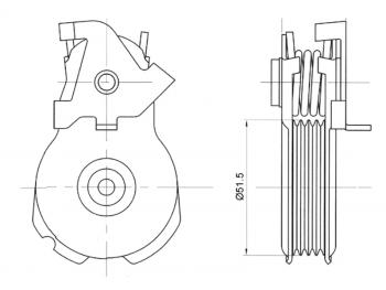 Натяжитель приводного ремня FORD MAVERICKMAZDA MPVTRIBUTE 2,32,53,0 SAT ST-AJ04-15-980