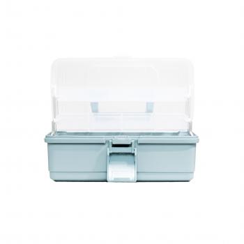 1 099 р. Ящик для инструмента IRIS KIT BOX 27 серо-голубой  297792  с доставкой в г. Воронеж. Увеличить фотографию 2