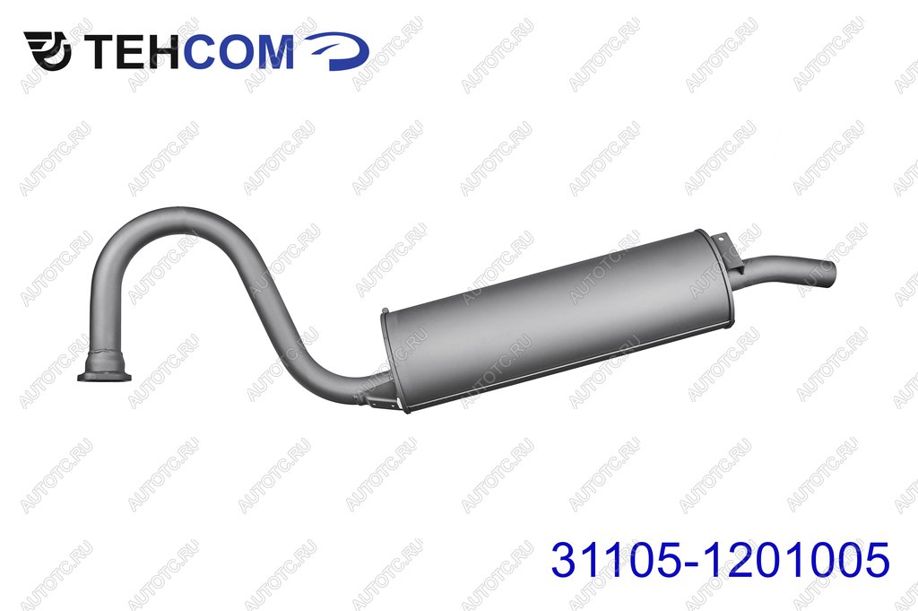 5 649 р. Глушитель ГАЗ-31105 дв.ЗМЗ,Крайслер ЕВРО-3 ТЕХКОМ ТЕХКОМ 31105-1201005  с доставкой в г. Воронеж