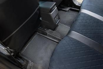 5 699 р. Коврики в салон (3D EVA РОМБ) Seintex BMW X5 E70 дорестайлинг (2006-2010) (черный)  с доставкой в г. Воронеж. Увеличить фотографию 2