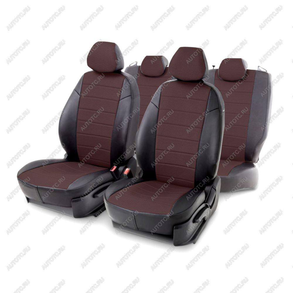 6 999 р. Чехлы из экокожи для Subaru Forester IV 2012-н.в. Seintex 98715  с доставкой в г. Воронеж