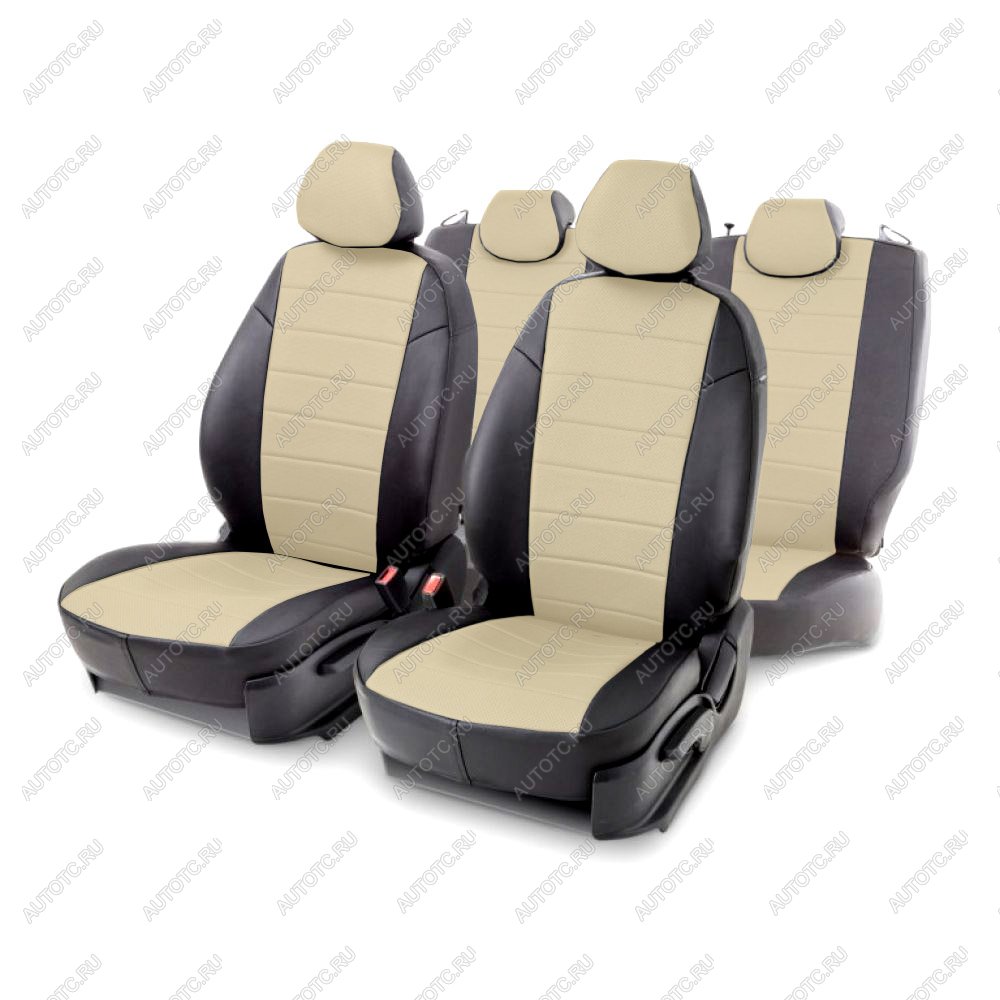 6 999 р. Чехлы из экокожи для Subaru Forester IV 2012-н.в. Seintex 98987  с доставкой в г. Воронеж