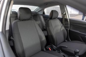 4 999 р. Чехлы из Жаккарда для KIA Rio IV sedan (сплошная) 2017-н.в. Seintex 92911  с доставкой в г. Воронеж. Увеличить фотографию 2