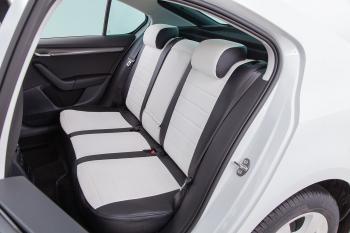 6 999 р. Чехлы из экокожи для Skoda Octavia A7 (со складным креслом) 2017-2020 Seintex 93303  с доставкой в г. Воронеж. Увеличить фотографию 4