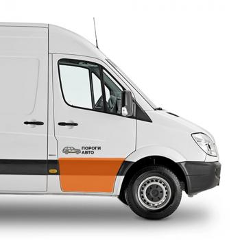 Пенка пассажирской двери увеличенная Volkswagen Crafter super mini  Пороги-Авто qqbca
