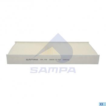 Фильтр воздушный салона MAN L2000 (361х159х40мм) SAMPA SAMPA 024.158-01