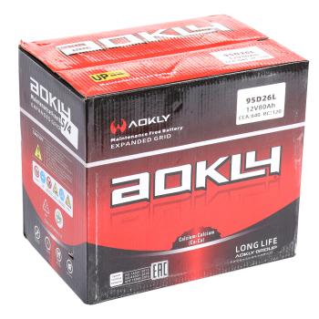 9 349 р. Аккумулятор AOKLY 80Ач обратная полярность AOKLY 6ст80(0) 95d26l  с доставкой в г. Воронеж. Увеличить фотографию 6