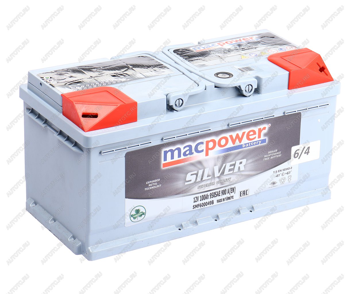 15 999 р. Аккумулятор MACPOWER 100Ач обратная полярность,низкий MACPOWER 6ст100(0) smf600049b  с доставкой в г. Воронеж