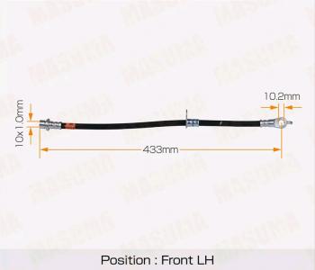 Шланг тормозной TOYOTA Land Cruiser передний правый MASUMA MASUMA bh-649-1