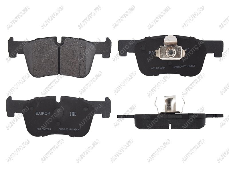 1 299 р. Колодки тормозные перед BMW 1 F20F21 10-3 F30F31F34F80 11-4 F32F33F82F83 13- BAIKOR BKBR0017  с доставкой в г. Воронеж
