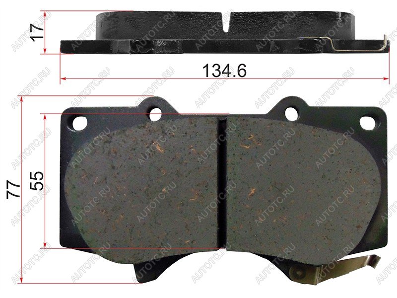 4 199 р. Колодки тормозные перед LEXUS GX470460TOYOTA LAND CRUISER PRADO 120150 02-MITSUBISHI PAJERO 06- ADVICS A1N011  с доставкой в г. Воронеж