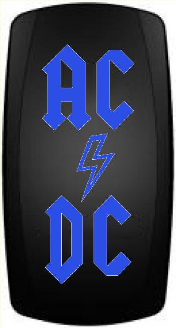 Переключатель ВКЛВЫКЛ, синий, ACDC  rif22-1-4111200