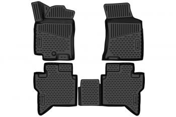 Коврики 3D в салон подходят для JAC T9 2024 -, Пикап, 4 шт. (полиуретан)  Джак Т9 Element element3dan0813210k