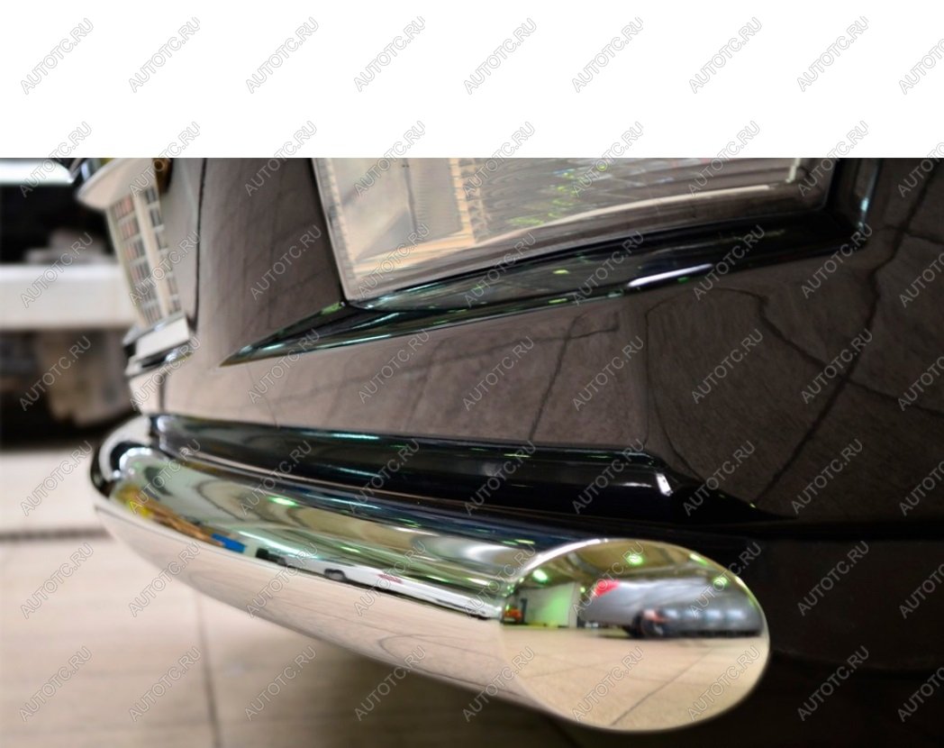 15 649 р. Защита переднего бампера d57 (дуга) Slitkoff Cadillac Escalade GMT926 джип 5 дв. короткая база (2006-2014) (нержавейка полированная)  с доставкой в г. Воронеж