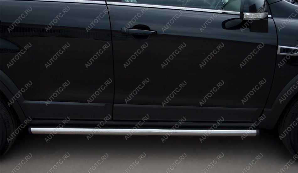 18 799 р. Пороги труба SLITKOFF  Chevrolet Captiva (2011-2013) 1-ый рестайлинг (d57 мм)  с доставкой в г. Воронеж