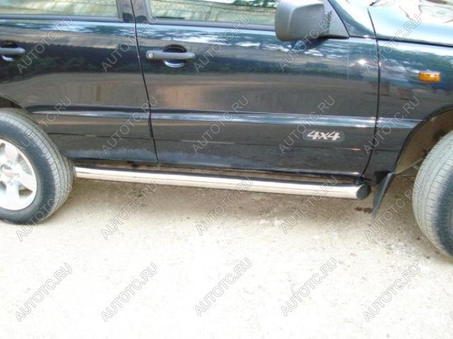 19 999 р. Пороги труба SLITKOFF  Chevrolet Niva  2123 (2002-2008) дорестайлинг (d57 мм)  с доставкой в г. Воронеж