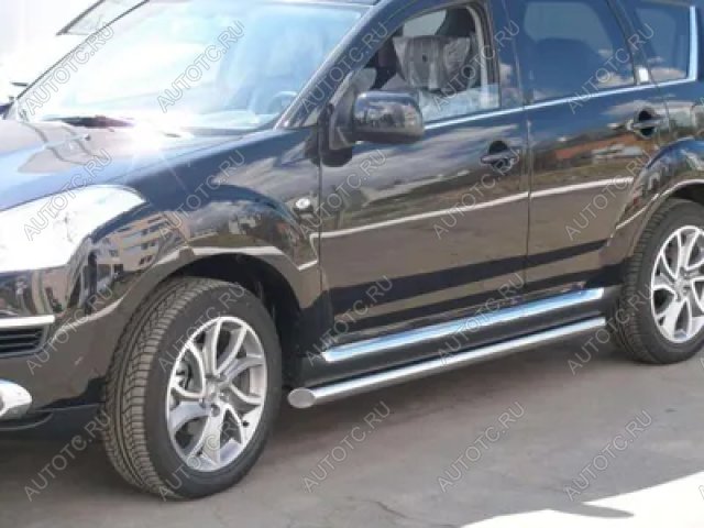 19 999 р. Пороги труба SLITKOFF  CITROEN C-crosser (2007-2012) (d57 мм)  с доставкой в г. Воронеж
