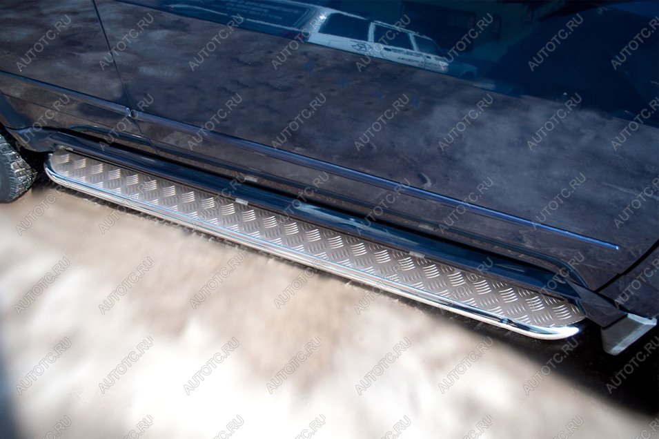 22 499 р. Пороги труба (с листом) SLITKOFF  INFINITI JX35 - QX60  L50 (Лист нержержавейка, профиль нержавейка)  с доставкой в г. Воронеж