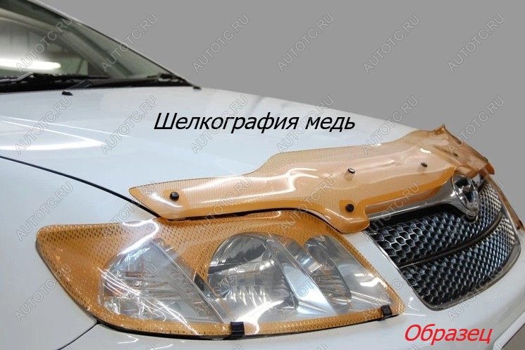 2 199 р. Защита фар CA-Plastic  Land Rover Freelander  L359 (2006-2012) дорестайлинг, 1-ый рестайлинг (серия Шелкография медь)  с доставкой в г. Воронеж