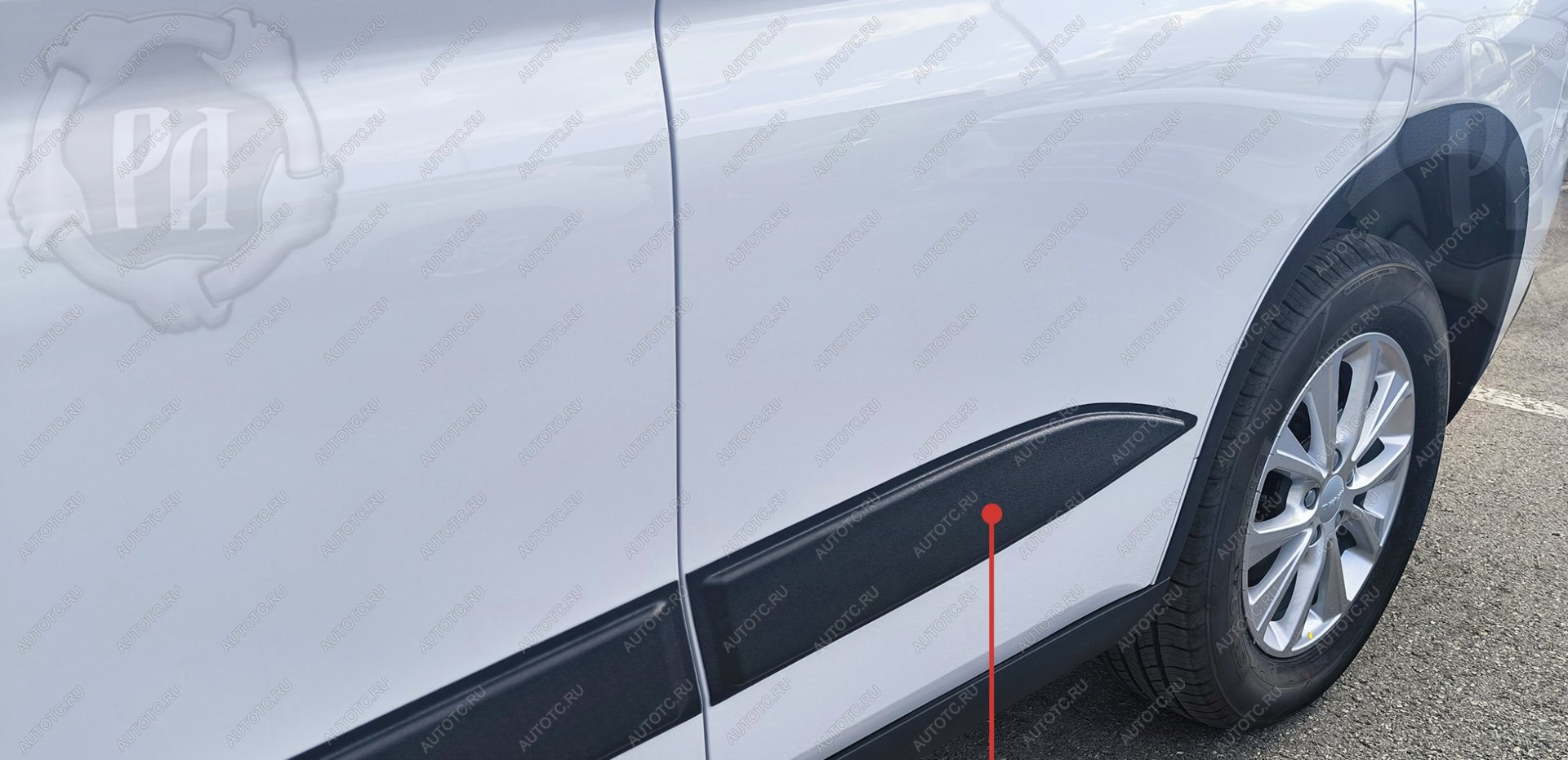 809 р. Молдинг двери задний правый Русская Артель  Haval M6 (2021-2025) (шагрень)  с доставкой в г. Воронеж