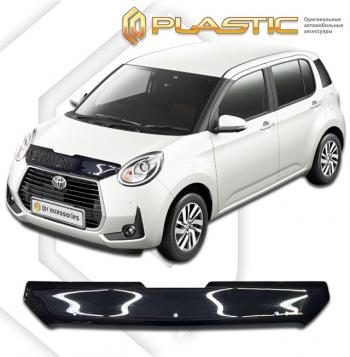 2 159 р. Дефлектор капота (рынок Японии) CA-Plastic  Toyota Passo  3 (2016-2025) дорестайлинг, рестайлинг (серия Classic черный)  с доставкой в г. Воронеж. Увеличить фотографию 2