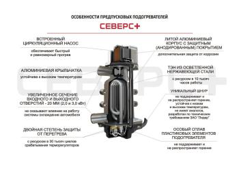 6 999 р. Подогреватель предпусковой электрический (3.0кВт с монтажным комплектом ЛИДЕР) СЕВЕРС+ Suzuki Swift ZC дорестайлинг, хэтчбэк 5 дв. (2003-2008)  с доставкой в г. Воронеж. Увеличить фотографию 7