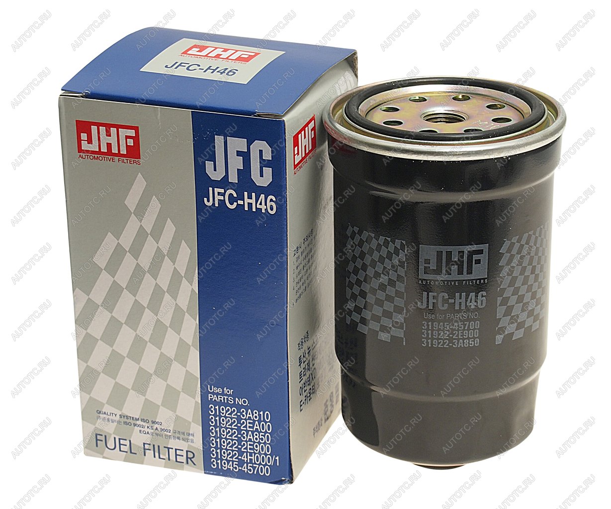 1 499 р. Фильтр топливный HYUNDAI HD65,78,County дв.D4DD ЕВРО-3 (под датчик) (JFC-H46) JHF JHF 31945-45700  с доставкой в г. Воронеж