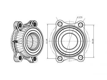 Полуступица задняя INFINITI G35NISSAN SKYLINESTAGEA 01- NTN HUB221-7