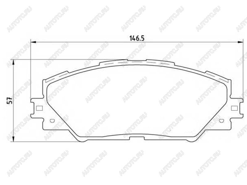 2 799 р. Колодки тормозные перед TOYOTA RAV4 05- BREMBO P 83 071  с доставкой в г. Воронеж