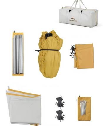 11 999 р. Палатка Naturehike Ango ES60 3-местная, быстросборная, желтая  cnk230ws018-tye  с доставкой в г. Воронеж. Увеличить фотографию 7
