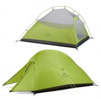Палатка Naturehike Cloud Up 2-местная, алюминиевый каркас, зеленая  nh17t001-t-mgr