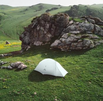 23 449 р. Палатка Naturehike Cloud Up tents UL Si 2-местная, алюминиевый каркас, серая  cnk2450ws017-g2  с доставкой в г. Воронеж. Увеличить фотографию 3