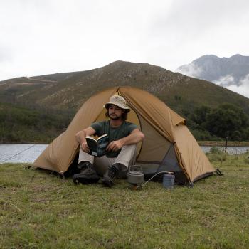 13 249 р. Палатка Naturehike Cycling Si 1-местная, алюминиевый каркас, сверхлегкая, янтарная  nh18a095-d-aye  с доставкой в г. Воронеж. Увеличить фотографию 2